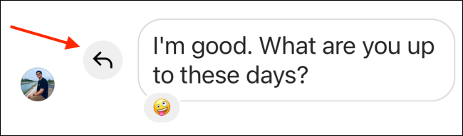 آیکون مخصوص ریپلای مسیج