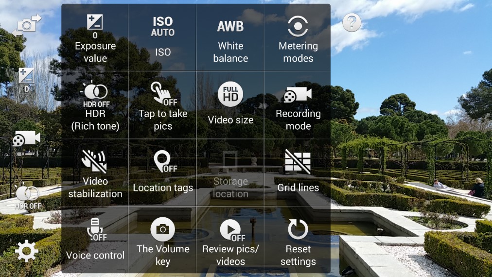 تنظیمات دوربین نوت 4 سامسونگ