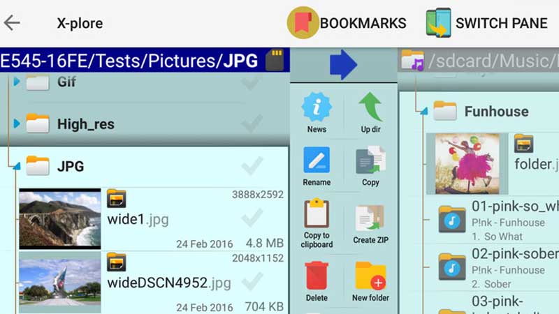 برنامه X-plore File Manager