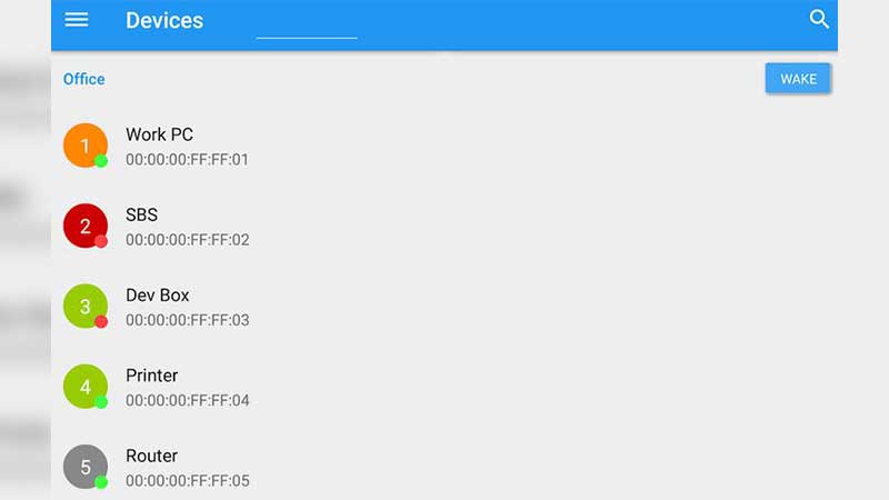 برنامه Wake on LAN