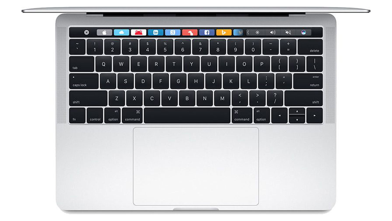 نیم فاصله در کیبورد مک